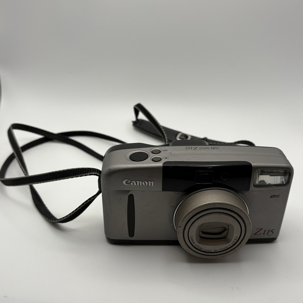 Canon Sure Shot Z115 35mm Point & Shoot Film Camera Untested No Battery